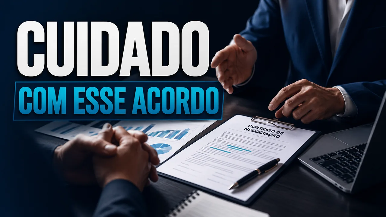 Reunião de análise de contratos bancários empresariais antes de renegociação